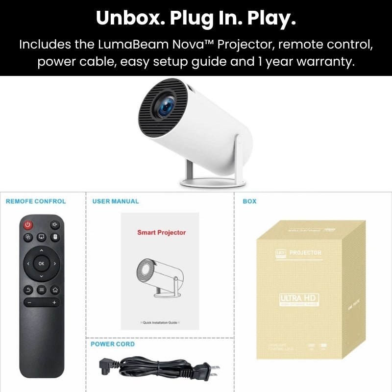 LumaBeam Nova™ - Portable Projector - LumaBeam